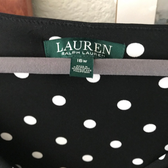 Ralph Lauren, Polka Dot Dress, Size: 16W - Picture 3 of 4